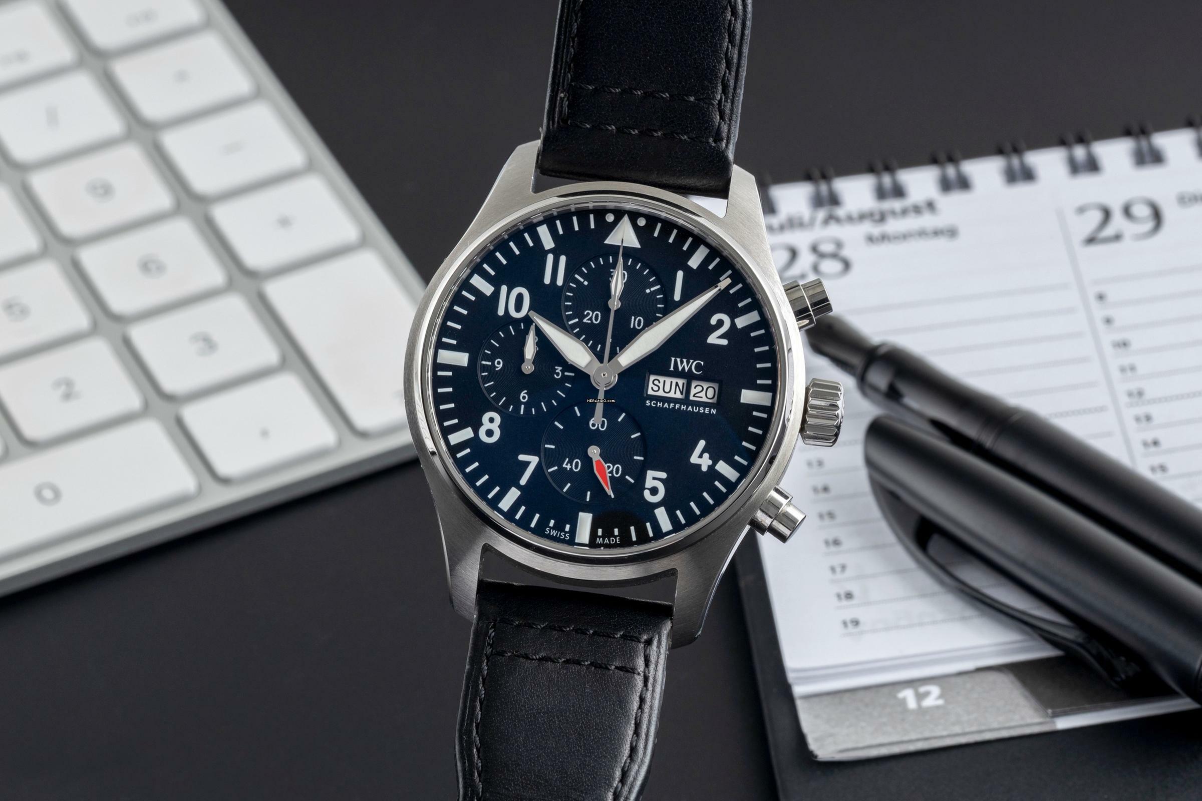IWC Fliegeruhr Chronograph Fliegerchronograph Chronograph Stahl Automatik Ref. IW378001 B&P 2023
