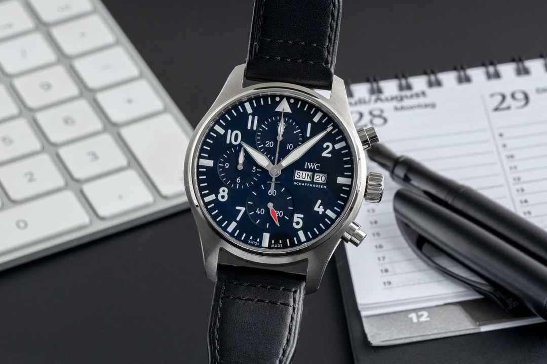  IWC Fliegeruhr Chronograph Fliegerchronograph Chronograph Stahl Automatik Ref. IW378001 B&P 2023  