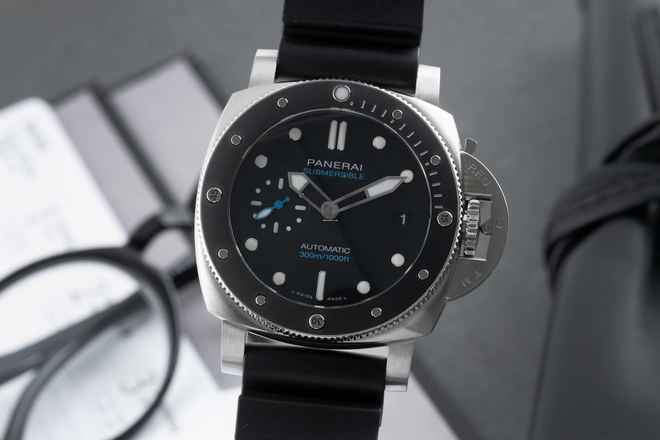  Panerai Submersible Automatik Herrenuhr Ref. PAM02683 B&P 2023  