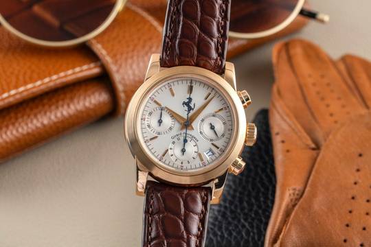  Girard Perregaux Ferrari 18K (0,750) Roségold Chronograph Automatik Ref. 8020  