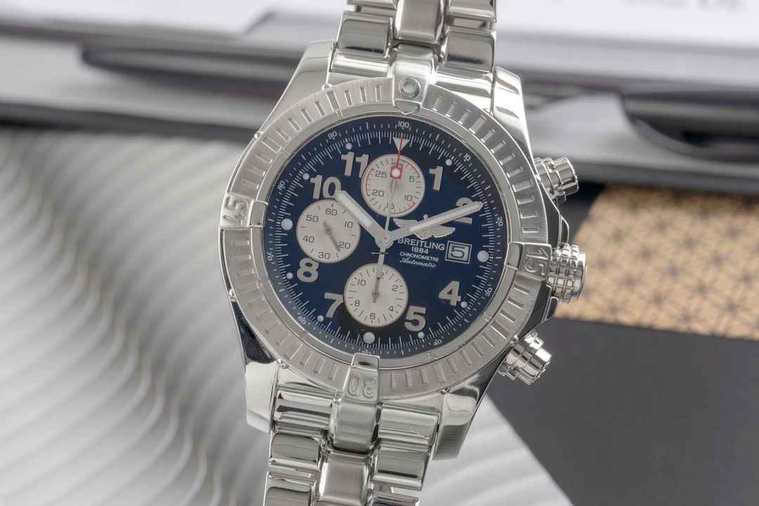  Breitling Super Avenger Chronograph Edelstahl Automatik Ref. A13370 