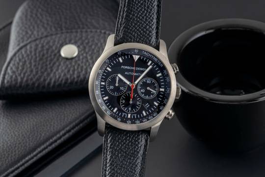  Porsche Design Dashboard Chronograph Titan Automatik Ref. 6612.11.40 Papers 