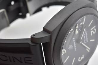 Thumbnail von Panerai Luminor Marina Logo PAM00005 PAM 005 DLC Blacked Out </h1>