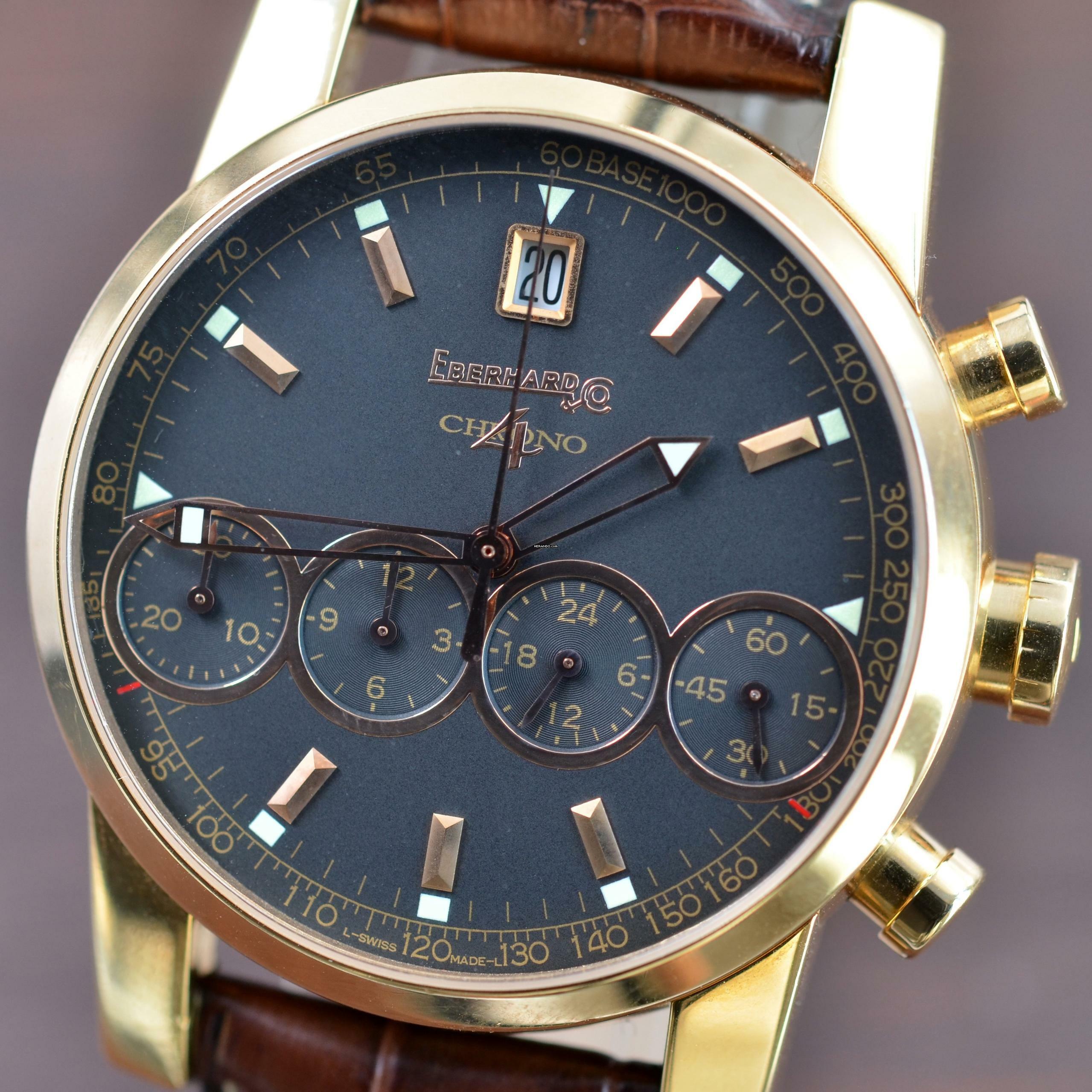Thumbnail von Eberhard & Co. Chrono 4 30058 Rose gold 18KT Full Set 2005’s
