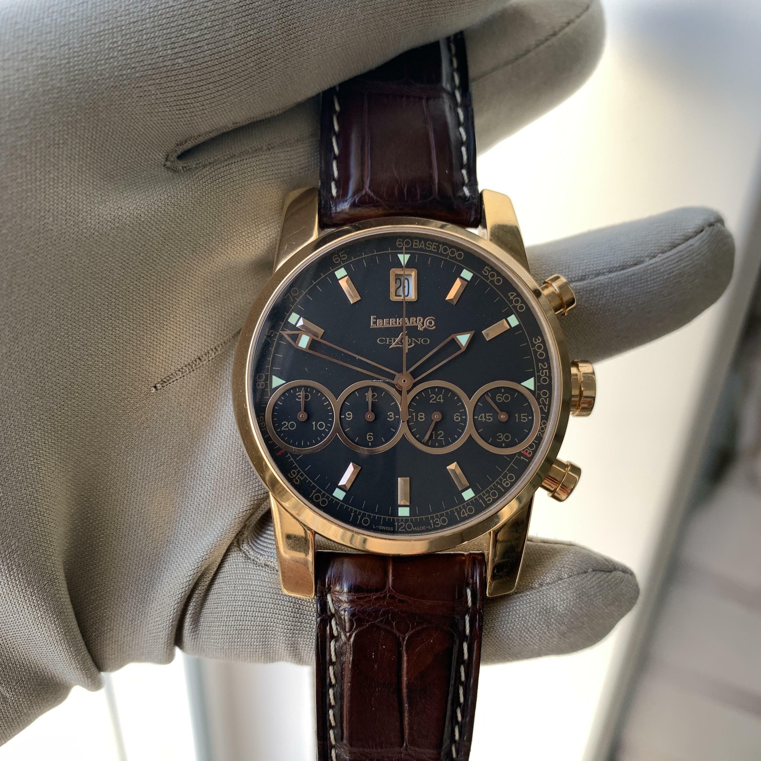 Thumbnail von Eberhard & Co. Chrono 4 30058 Rose gold 18KT Full Set 2005’s