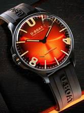 Thumbnail von U-Boat 8697/B Darkmoon Red PVD Soleil Herrenuhr 44mm 5ATM