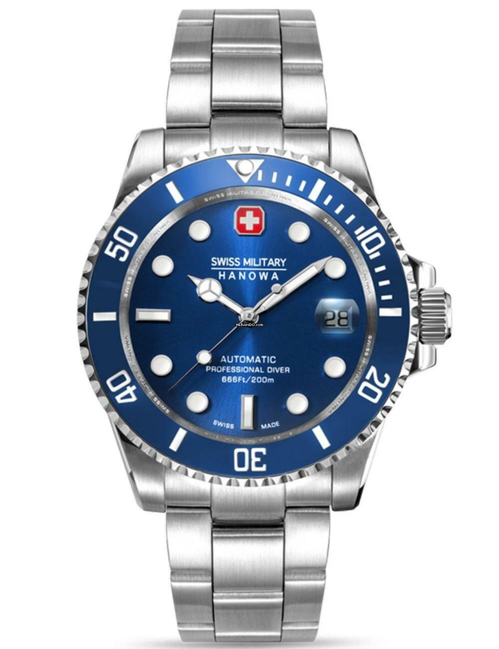  Swiss Military Hanowa SMWGL0006304 Herrenuhr Sealord Automatik 41mm 20ATM 