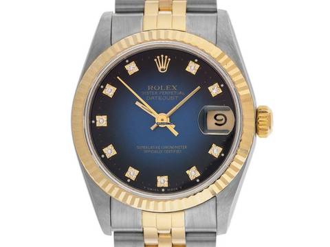  Rolex Datejust 31 Medium Diamanten Ref.68273 1995 Full Set sehr gut Vintage  