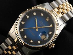Thumbnail von Rolex Datejust 36 Diamanten Ref.16233 1988 Full Set sehr gut Vintage </h1>