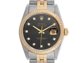 Thumbnail von Rolex Datejust 31 Medium Diamanten Ref.68273 1987 Full Set sehr gut Vintage