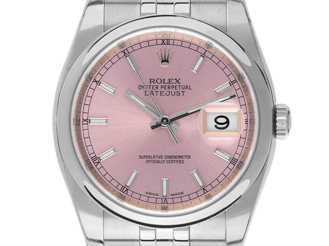  Rolex Datejust 36 Ref.116200 2016 Full Set wie Neu Vintage 