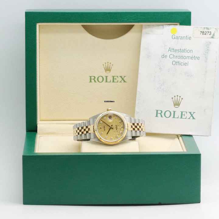  Rolex Datejust 31 Medium Stahl/Gold Ref : 78273 Box & Papiere von 2003 </h1> 