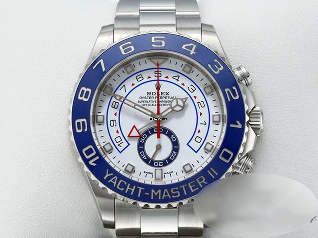 Rolex Yacht-Master II 116680 2019 Edelstahl Chronograph Automatik Stahl Stainless Steel Oyster-band Chronometer White Dial </h1>