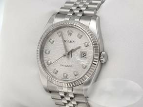 Thumbnail von Rolex Datejust 36 36mm 116234 Stahl Weissgold 750 Diamanten Automatik Stainless Steel 18kt White Gold Jubilé-band Chronometer Oyster </h1>