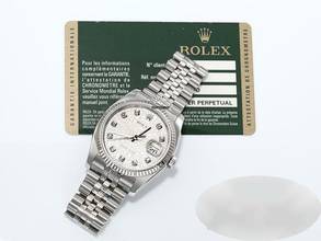 Thumbnail von Rolex Datejust 36 36mm 116234 Stahl Weissgold 750 Diamanten Automatik Stainless Steel 18kt White Gold Jubilé-band Chronometer Oyster </h1>