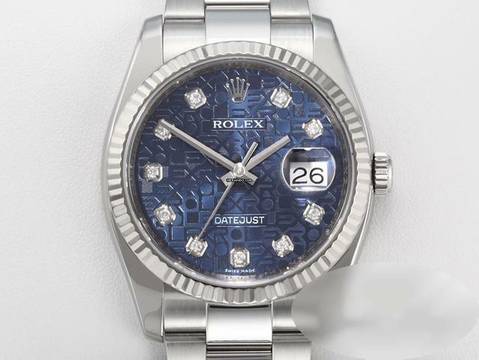  Rolex Datejust 36 36mm 116234 Stahl Weissgold 750 Diamanten Automatik Stainless Steel 18kt White Gold Oyster-band Chronometer Blue Dial </h1> 