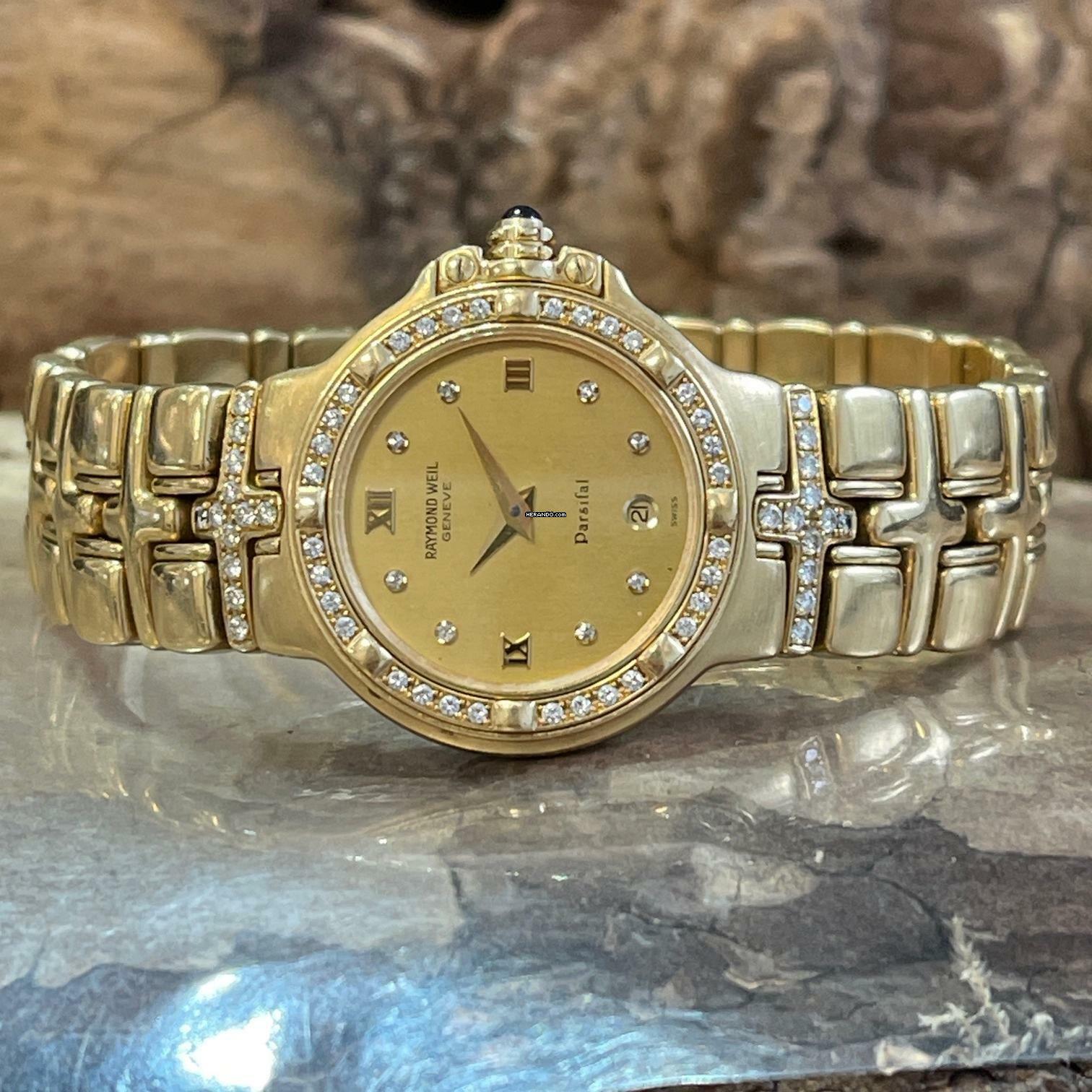 Thumbnail von Raymond Weil Parsifal Parsifal Lady Diamond - 18Kt Gelbgold ca. 80g - Diamanten - Ref. 10.816 </h1>