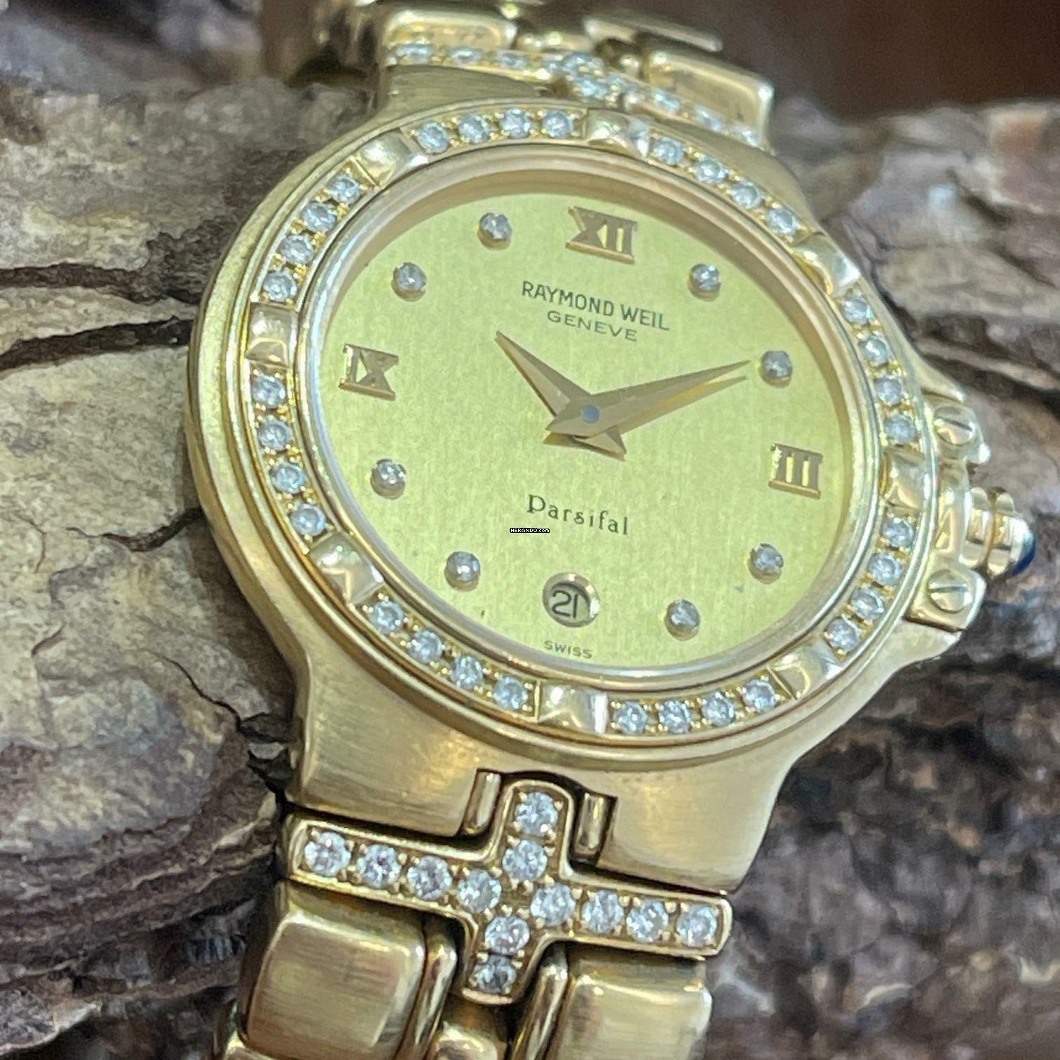 Thumbnail von Raymond Weil Parsifal Parsifal Lady Diamond - 18Kt Gelbgold ca. 80g - Diamanten - Ref. 10.816 </h1>