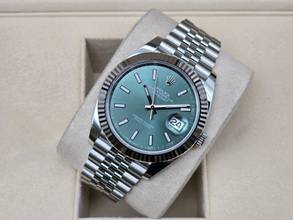 Thumbnail von Rolex Datejust 41 41mm 126334-0028 Mint Green Jubilee Unworn/New Condition Full Set 2-2026