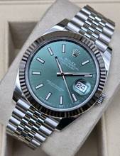 Thumbnail von Rolex Datejust 41 41mm 126334-0028 Mint Green Jubilee Unworn/New Condition Full Set 2-2026