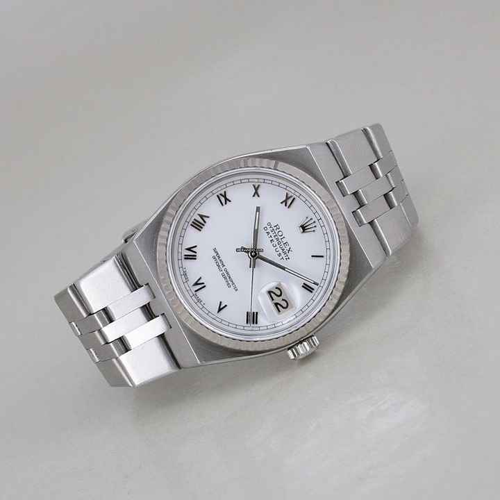  Rolex Datejust Oysterquartz Ø 36 mm Stahl/18k Weissgoldlünette Quarz Chronometer 
