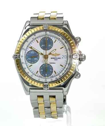  Breitling Chronomat Automatik mit Goldlünette 18 ct Ref. D13050.1 