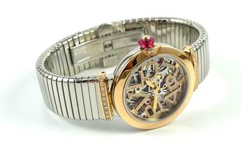 Thumbnail von Bulgari Lucea Skeleton Rosegold/Stahl Brillanten Full Set / Neuware