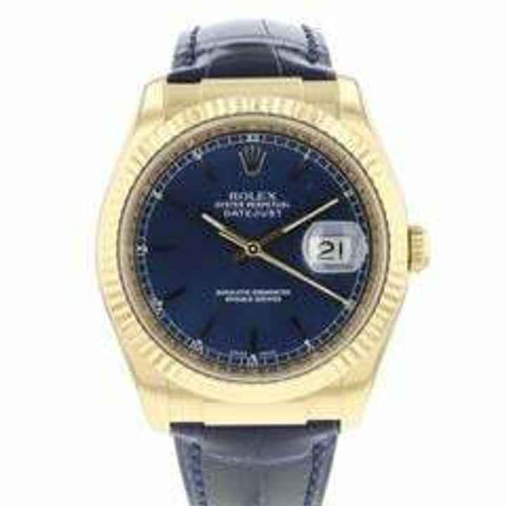  Rolex Datejust 36 Yellow Gold Blue Dial </h1> 