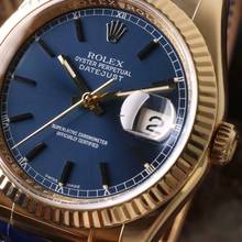 Thumbnail von Rolex Datejust 36 Yellow Gold Blue Dial </h1>
