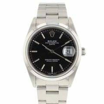 Rolex Oyster Perpetual Date 34MM Steel Black Dial </h1> 