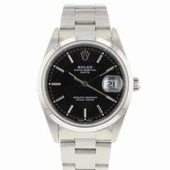  Rolex Oyster Perpetual Date 34MM Steel Black Dial </h1> 