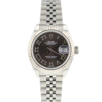  Rolex Lady-Datejust 28 Steel Jubilee Fluted Grey Roman Dial </h1> 