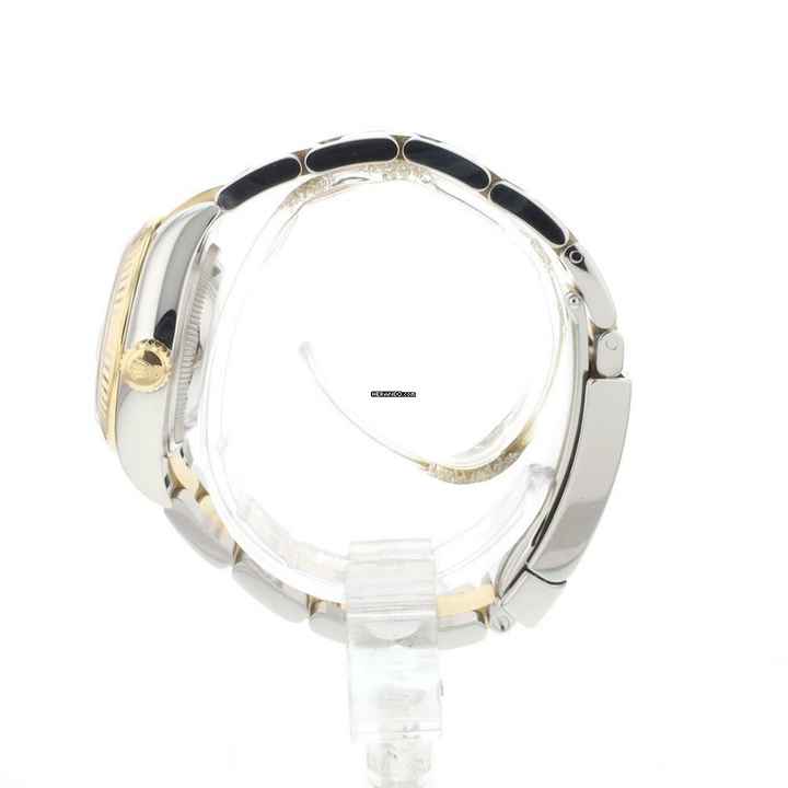  Rolex Lady-Datejust 28 Oyster Fluted Steel Gold MoP Diamond Dial 