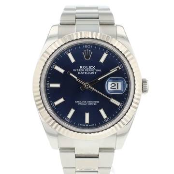 Rolex Datejust 41 Oyster Fluted Blue Dial </h1> 