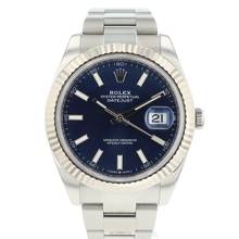 Thumbnail von Rolex Datejust 41 Oyster Fluted Blue Dial </h1>