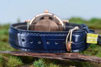 Thumbnail von IWC Portofino Automatic 40 Automatic 18kt. Rosègold Blue Dial B&P IW356522 </h1>