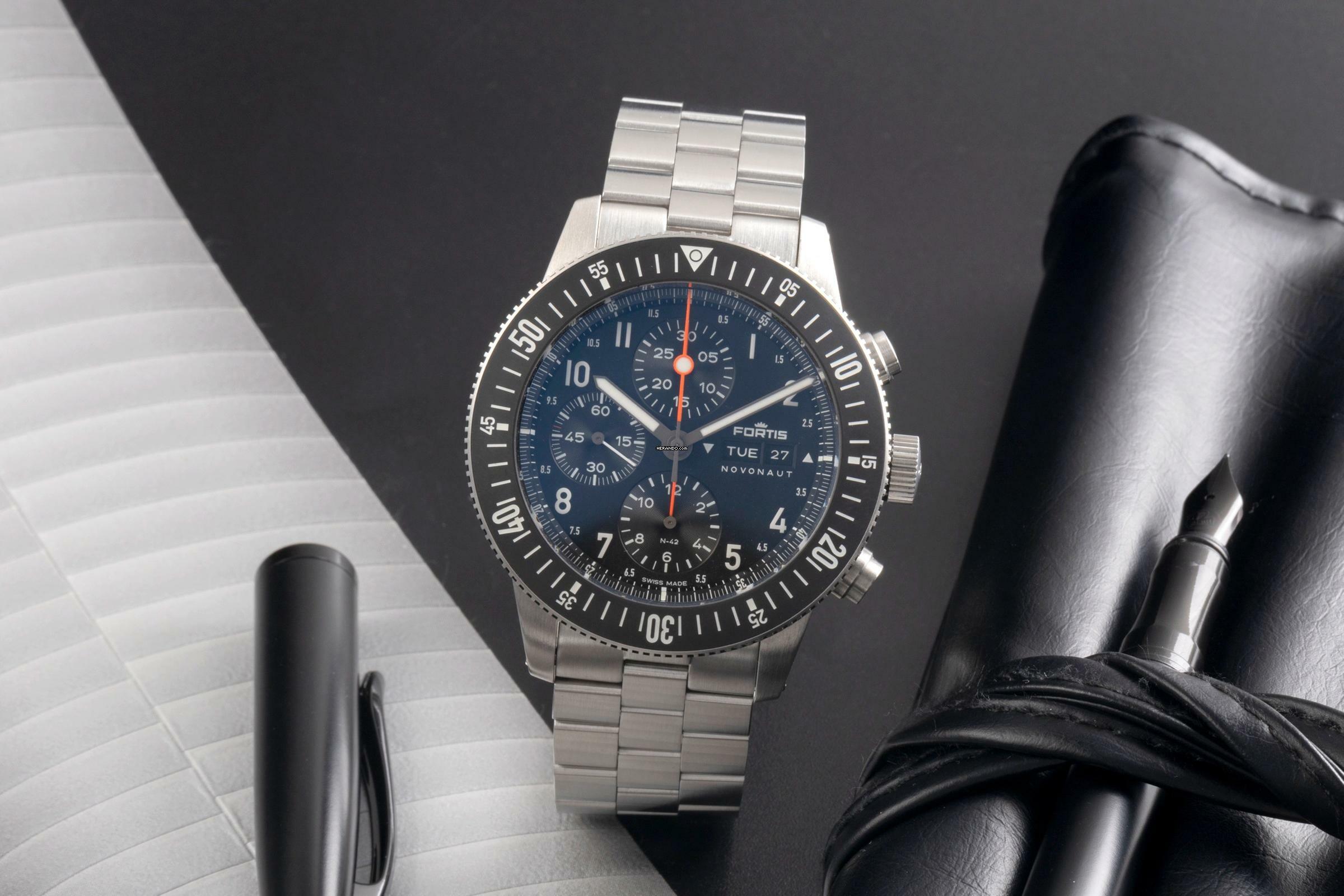 Thumbnail von Fortis Novonaut N-42 Chronograph Legacy Edition Stahl Automatik Ref. W.204.0020
