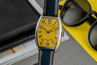 Thumbnail von Franck Muller Casablanca Stahl Yellow Dial Automatik Herrenuhr Ref. 5850