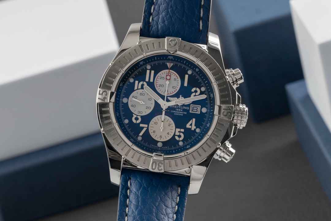  Breitling Super Avenger Chronograph Edelstahl Automatik Ref. A13370  