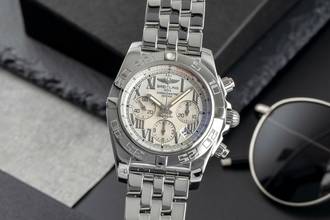 Thumbnail von Breitling Chronomat 44 Chronograph Stahl Automatik Ref. AB011012 Papiere 2010