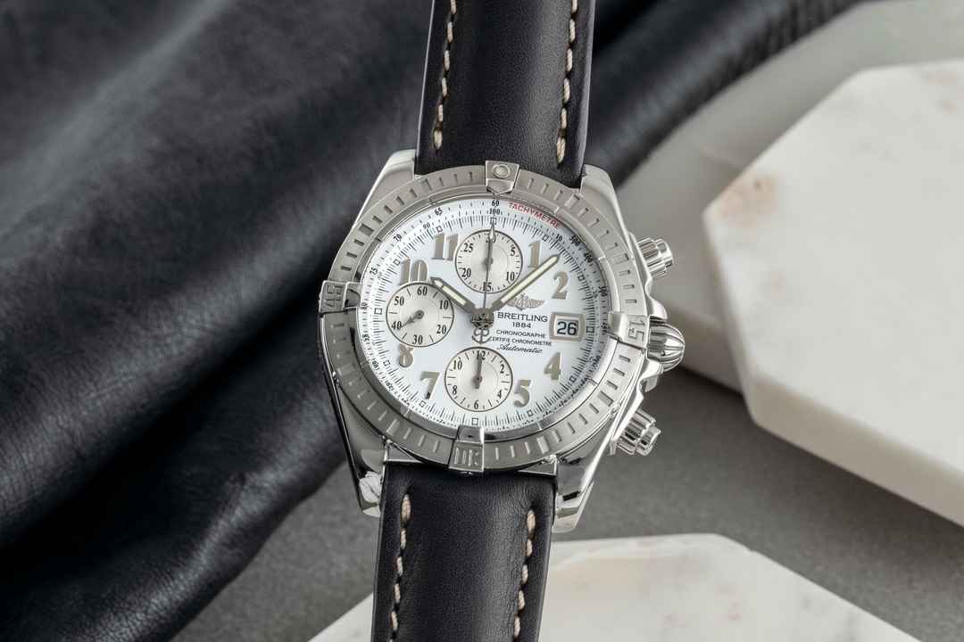  Breitling Chronomat Evolution Chronograph Stahl Automatik Herrenuhr Ref. A13356 