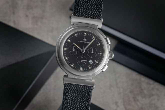  IWC Da Vinci Chronograph Datum Edelstahl Quarz Herrenuhr Ref. IW372805  