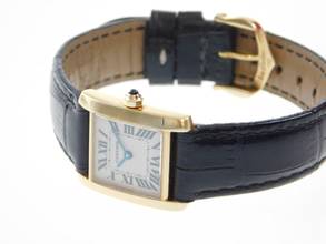 Thumbnail von Cartier Tank Française Lady 18 Karat Gelbgold mit Original Box und Schließe