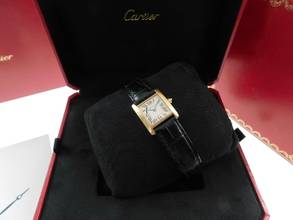 Thumbnail von Cartier Tank Française Lady 18 Karat Gelbgold mit Original Box und Schließe