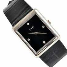 Thumbnail von Piaget Tank ultra-thin 9150 Factory black diamonds indexes white gold 18KT </h1>