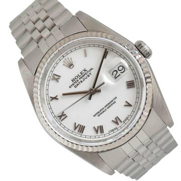  Rolex Datejust 36 16234 white romans dial TOP Condition Full Set </h1> 