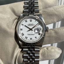 Thumbnail von Rolex Datejust 36 16234 white romans dial TOP Condition Full Set </h1>