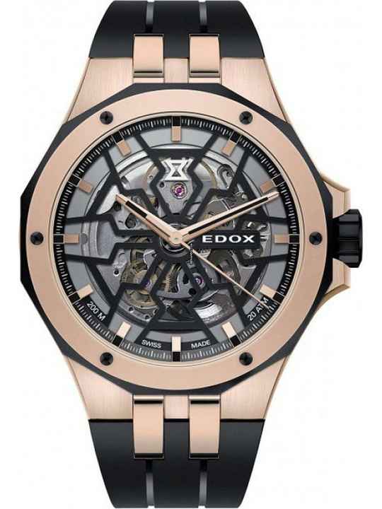  Edox 85303-357RN-NRN Delfin Mecano Automatik Herrenuhr 43mm 20ATM 
