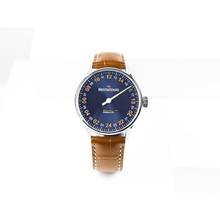 Thumbnail von Meistersinger Edition 24H Herrenuhr Automatik - Sonnenschliff Stahlblau mit Gold ED-PM99-24H