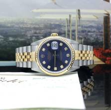Thumbnail von Rolex Datejust 36 Stahl/Gold Ref :16233 Rolex Box & Papiere von 2003 </h1>